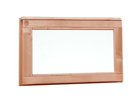 Douglas vast raam met melkglas, 71,2 x 39 cm, onbehandeld.